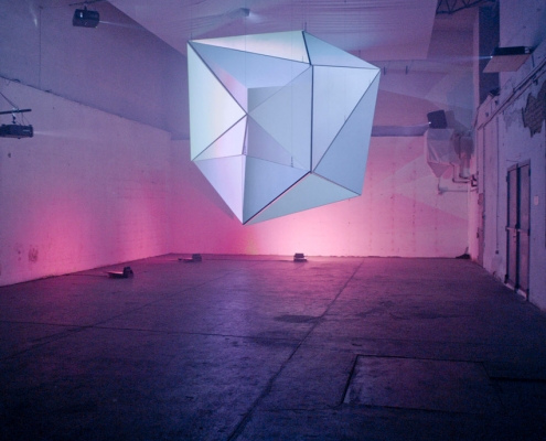 lichterloh | ANNA.ZWEI <br> <h6>anamorphic sculpture Foto by Claudio Farkasch 3